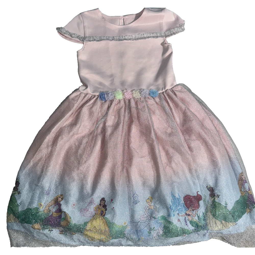 Pippa &‎ Julie Disney Girls 8 Dress Easter Princess Floral Glitter Formal Party